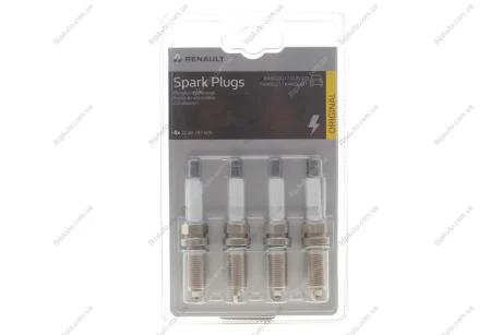 Свічка запалювання (к-кт 4шт.) Kangoo/Logan/Sandero 1.2i 01- RENAULT 7711940255