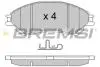 Гальмівні колодки пер. SUZUKI SX4 S-CROSS/VITARA 1.0-1.6 15- (AKEBONO) Bremsi BP3603 (фото 1)
