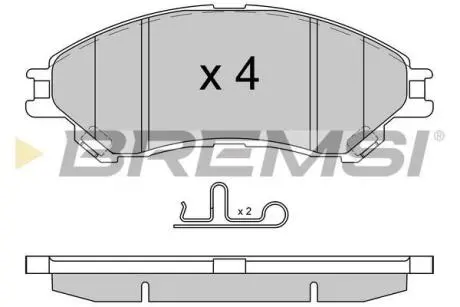 Гальмівні колодки пер. SUZUKI SX4 S-CROSS/VITARA 1.0-1.6 15- (AKEBONO) Bremsi BP3603
