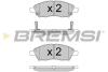 Гальмівні колодки перед. MICRA IV/NOTE/TIIDA 1.2-1.8 07- (AKEBONO) BREMSI BP3589 BP3589