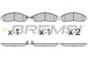Гальмівні колодки перед. NAVARA NP300 2.3-2.5 dCi 14- (AKEBONO) BREMSI BP3721 BP3721