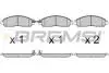 Гальмівні колодки перед. NAVARA NP300 2.3-2.5 dCi 14- (AKEBONO) BREMSI BP3721 BP3721