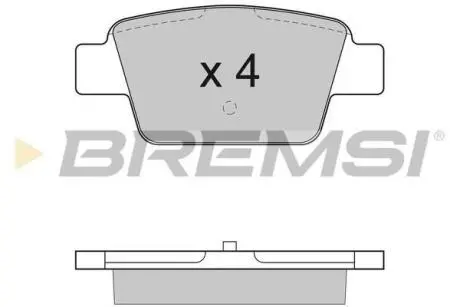 Гальмівні колодки зад. Alfa Romeo Mito/Fiat Bravo 99- Bremsi BP2947