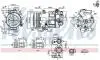 NISSENS CITROEN Компресор кондиціонера C4 II 2.0 09-, C5 III 2.0 08-, DS4 2.0 11-, PEUGEOT 890420 NISSENS 890420
