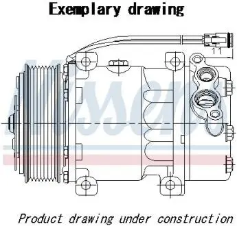 NISSAN Компресор кондиціонера NV300 16-, OPEL, RENAULT, FIAT NISSENS 890269