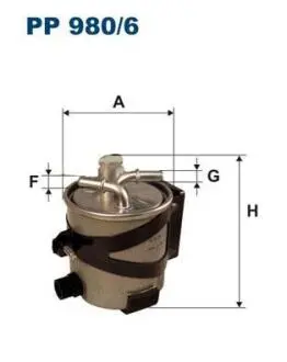 Фiльтр паливний FILTRON PP9806