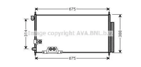 AVA HONDA Радіатор кондиціонера (конденсатор) ACCORD VII 2.2 04- AVA AVA COOLING HDA5239D