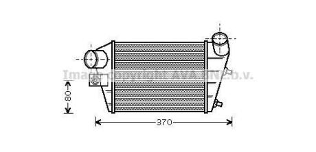 AVA FIAT Інтеркулер Alfa Romeo 147 1.9JTD AVA AVA COOLING ALA4086 (фото 1)