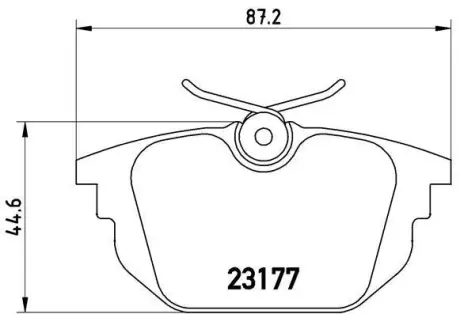 Гальмівні колодки дискові BREMBO P23 026 (фото 1)