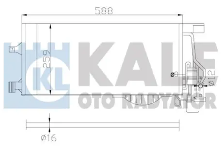 Фото 1 - kale opel радіатор кондиціонера (конденсатор) з осушувачем combo tour, corsa c Kale Oto radyator 342895 KALE OPEL Радіатор кондиціонера (конденсатор) з осушувачем Combo Tour, Corsa C Kale Oto radyator 342895 (фото 1)