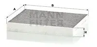 Фільтр салону вугільний HYUNDAI Ioniq(AE) Electric EM10 -FILTER MANN CUK24024