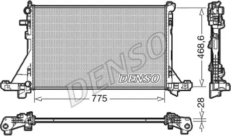 ="" a_Радіатор NISSAN/OPEL/RENAULT NV400/Movano/Master "2,3 "10>> - знято з виробництва DENSO ="DRM23112"