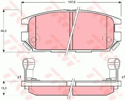 Колодки дискового тормоза TRW GDB3199