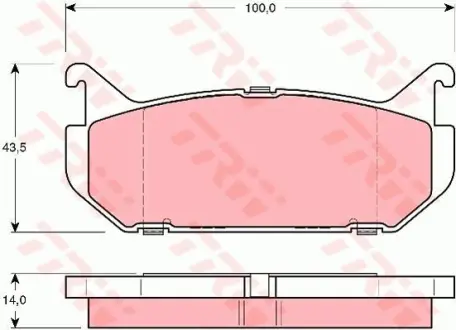 Колодки дискового тормоза TRW GDB1140