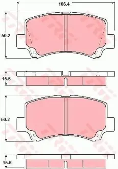 Колодки дискового тормоза TRW GDB3221