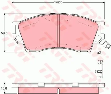 Колодки дискового тормоза TRW GDB3230