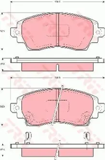 Колодки дискового тормоза TRW GDB3333