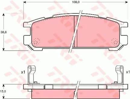 Колодки дискового тормоза TRW GDB990