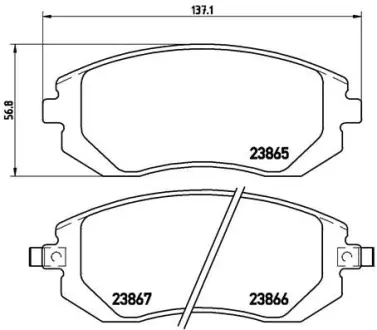 Колодки дискового тормоза BREMBO P78013X