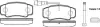 REMSA NISSAN Колодки гальмівні задн. CABSTAR 06- 0961.02 REMSA 0961.02