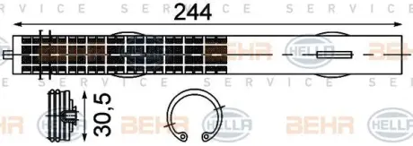 Осушитель радиатора кондиционера BEHR 8FT351192761