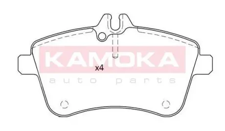 Гальмiвнi колодки дисковi KAMOKA JQ101207