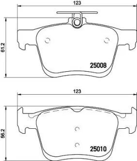 Колодки гальмівні HELLA 8DB355020271
