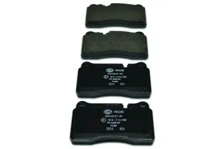 Колодки гальмівні дискові; передня вісь HELLA 8DB355011851