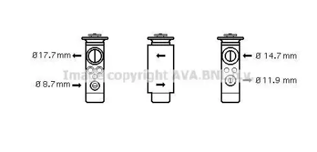 Розширювальний клапан AVA AVA COOLING OL1461