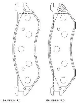 Колодки дискового тормоза Asimco KD6330