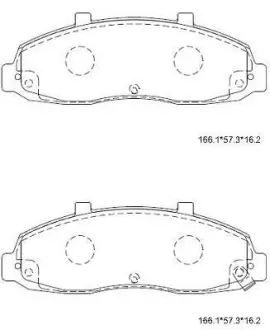 Колодки дискового тормоза Asimco KD6329