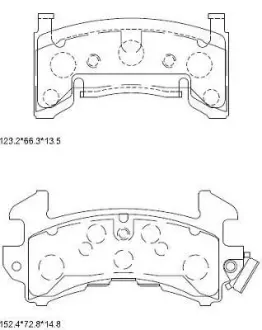 Колодки дискового тормоза Asimco KD6766