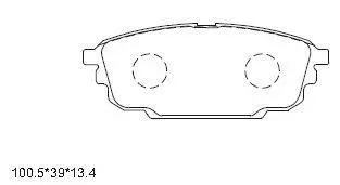 Колодки дискового тормоза Asimco KD6715