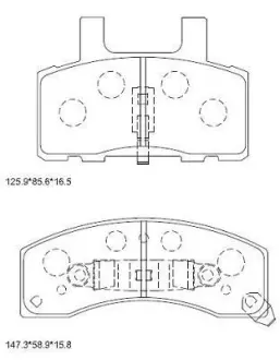 Колодки дискового тормоза Asimco KD6761