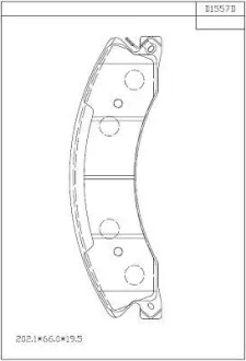 Колодки дискового тормоза Asimco KD1557D