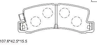 Колодки дискового тормоза Asimco KD2636