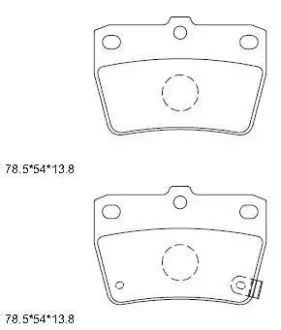 Колодки дискового тормоза Asimco KD2637