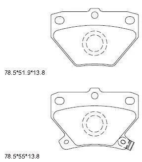 Колодки дискового тормоза Asimco KD2720