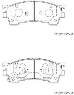 Колодки дискового тормоза Asimco KD3601W