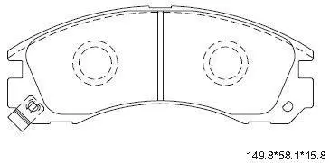 Колодки дискового тормоза Asimco KD4243W