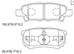 Колодки дискового тормоза Asimco KD4730