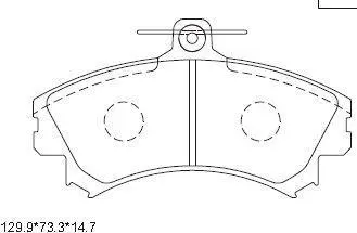 Колодки дискового тормоза Asimco KD4727