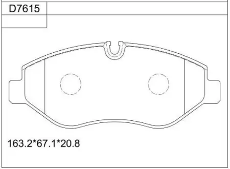 Колодки дискового тормоза Asimco KD7615