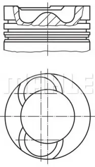 Поршень MAHLE MAHLE / KNECHT 0281900