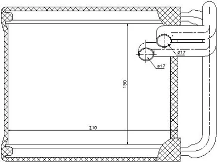 HY I30 2007 Радіатор опалення 2.0 CRDI VGT STARLINE HY6213 (фото 1)