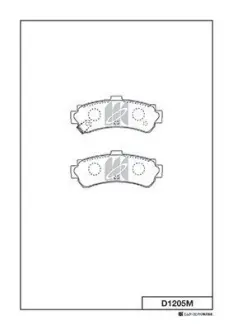 Колодки дискового тормоза KASHIYAMA D1205M