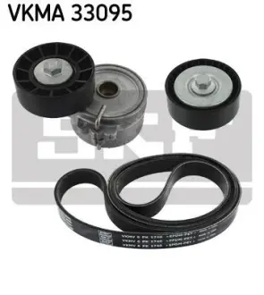 Комплект поліклиновий (ремінь+ролики) SKF VKMA 33095 (фото 1)