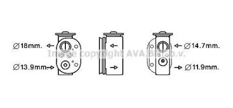 BMW 1 SERIES F20 2011 Клапан розширювання 116D 2.0 AVA COOLING BW1497