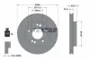 Диск гальмівний передн Лів/Прав DODGE AVENGER, STRATUS MITSUBISHI ECLIPSE, ECLIPSE I, ECLIPSE II, ECLIPSE III, GALANT VIII 2.0-3.0 04.91- TEXTAR 92063000 (фото 1)