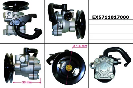 Насос гідропідсилювача HYUNDAI MATRIX (FC) MANDO EX5711017000
